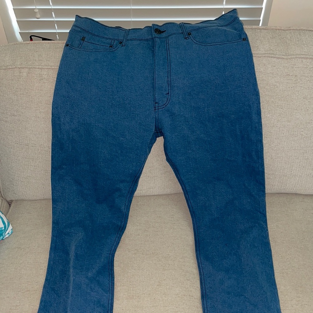MTailor.  Custom jeans.  Never worn.